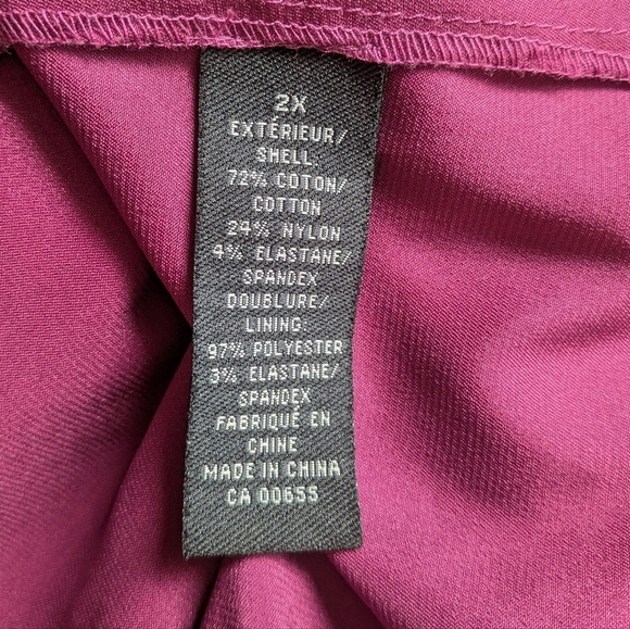 MXM Plus Size Women Dress Black And Purple Color Size 2X Back Zipper Formal - Picture 9 of 11